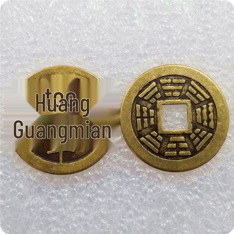 Antique Craftsmanship 5 Emperor Coins: 23mm Brass Taiping Tongbao for Safe Travels & Peace (4 Styles)