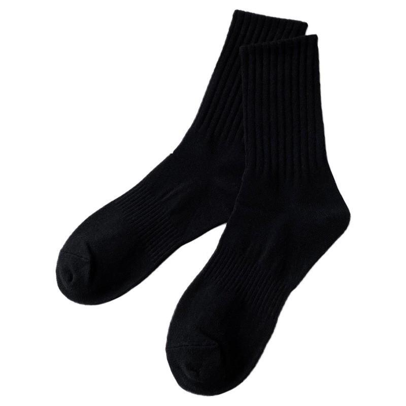 Socks Of The Same Pure Cotton Boneless Medium Tube Socks Sweat-Absorbing Deodorant Sports Cotton Solid Color Stacking Socks