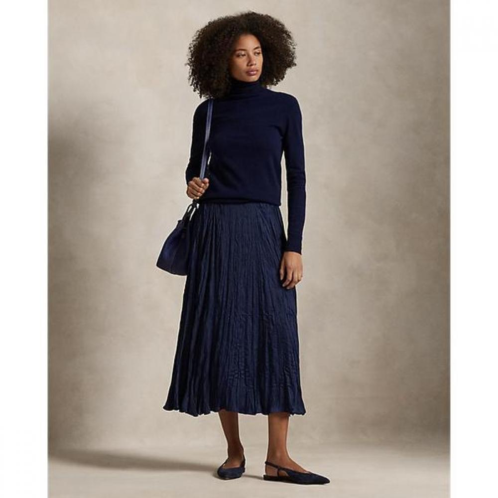 

Polo RAlph LAuren Women S Crinkle SAtin A Line Skirt wmpoSktndr20124410 L