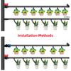 50/100Pcs Blue Adjustable Flow Rate Dripper Agricultural Garden Potted Plants Irrigation 4~14 L/H Pressure Compensating Dripper