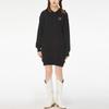 Puma Logo Printed Casual Sports Midi Hooded Dress Women Dresses Black 599165-61