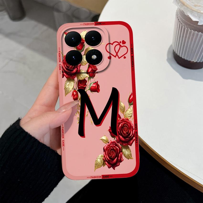 For Xiaomi 15T 14T 12T 17 15 14 13 Pro Lite 12X Phone Case Creative Letters Pattern Soft Matte Silicone Anti Slip Back Cover For Xiaomi Bumper Housing