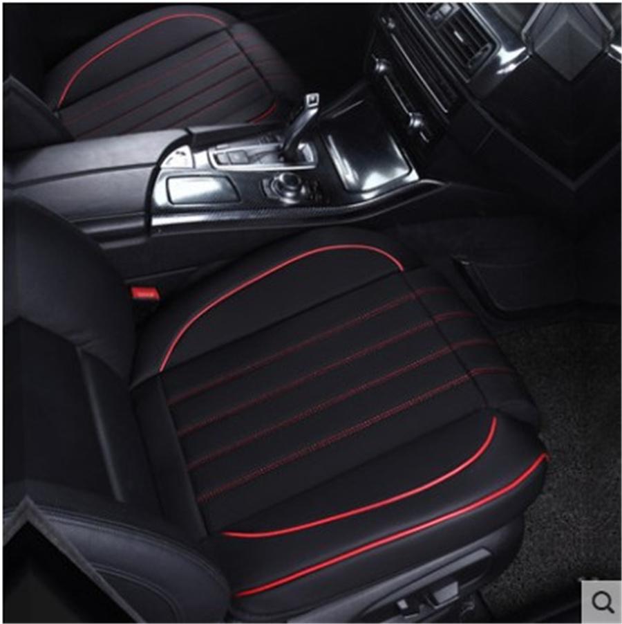 Universal Black PU Leather Car Front Single Seat Cover With New Design Leg Support
