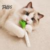 Cat Silver Vine Toy Silicone Scallion Toy, Kitten Chew with And Crinkle Funny Shape Toys Paper, Teeth Cleaning for Indoor Dental Care, Boredom Relief