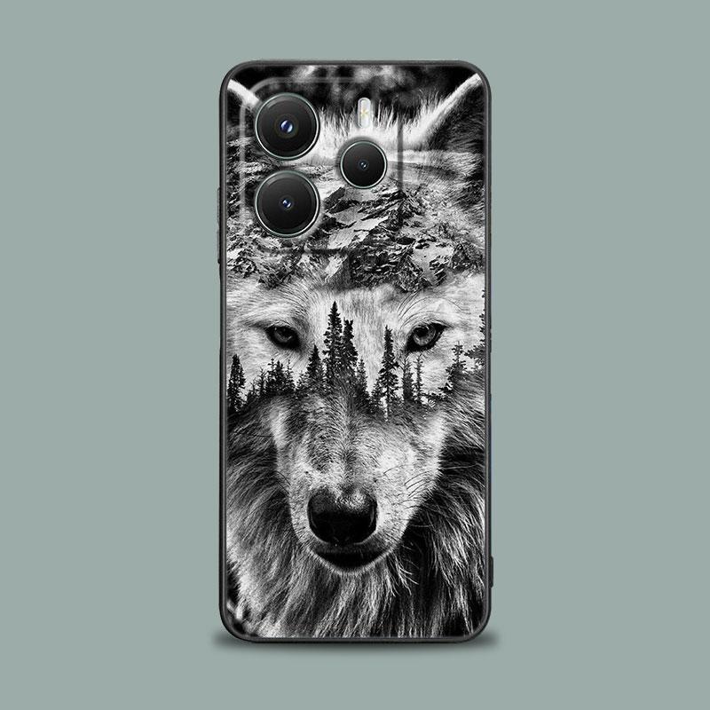 Wolf Lion Tiger Animal Phone Case for Xiaomi Redmi 14C 12C 10C 13C 4G Redmi Note 14 13 12 11 10 9 Pro Plus 5G 12S 11S Soft Cover