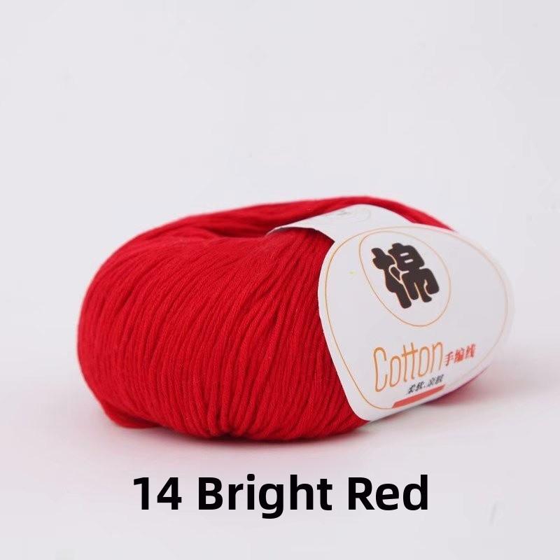 4-Ply Hand Knitted Cotton Yarn for Baby Milk Cotton DIY Wool Ball Children Sweater Fabric Cotton Tead Baby Knitting Yarn