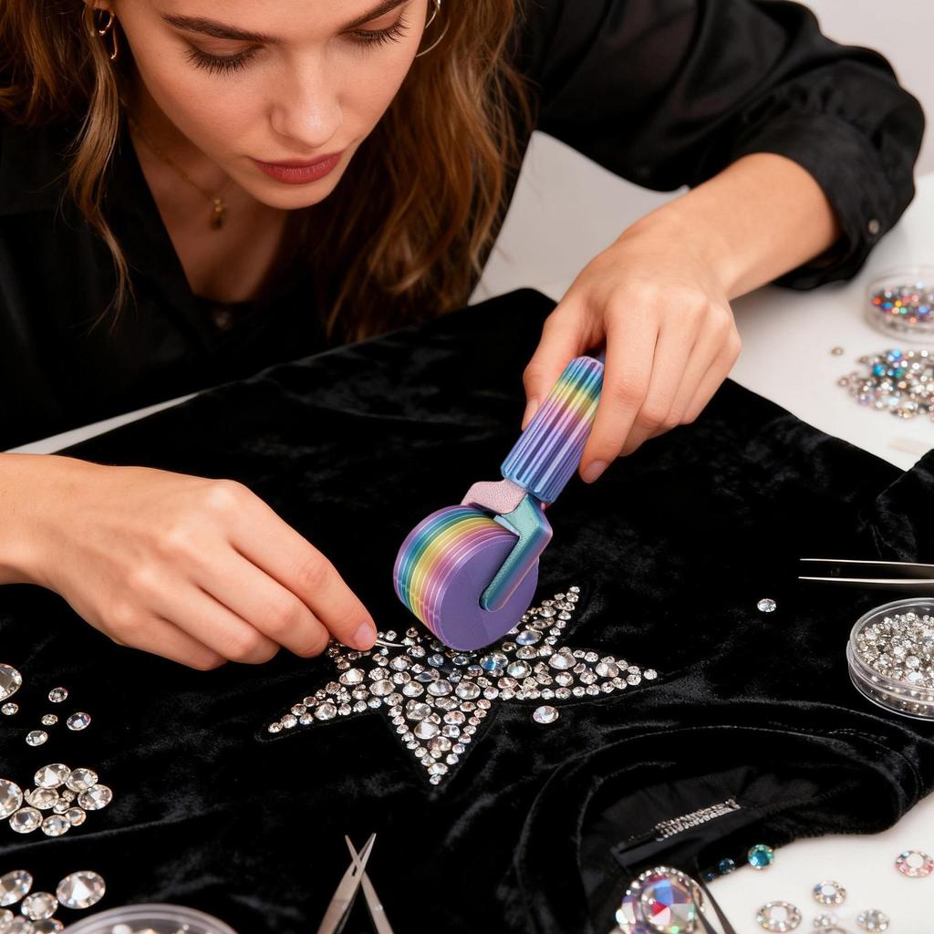 Gem Art Painting Press Roller Detachable Rhinestone Craft Projects Tools Rhinestone Embroidery Paintings Accessory for Painters