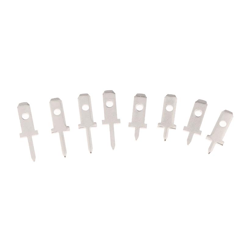 50pcs Spring Terminal PCB Solder Lug 2.8 Inserts Plug Thickness 0.8mm One Legs PCB Welding Sheet