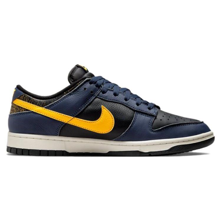 Nike Zapatillas de Hombre Dunk Low Vintage Michigan Azul Negro Amarillo Tour FZ4014-010