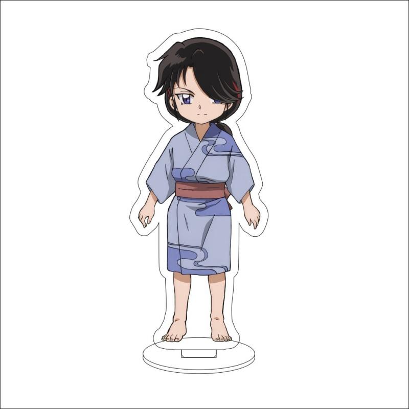 Anime Inuyasha Acrylic Stand Standing Set with Kagome and Sango Cute Cosplay Accessories Desk Decorations Toy for Gift