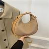 Niche Design Fashion Woven Handbag 2025 New Fashion Armpit Bag Women's Shoulder Messenger Bag Crescent Bag