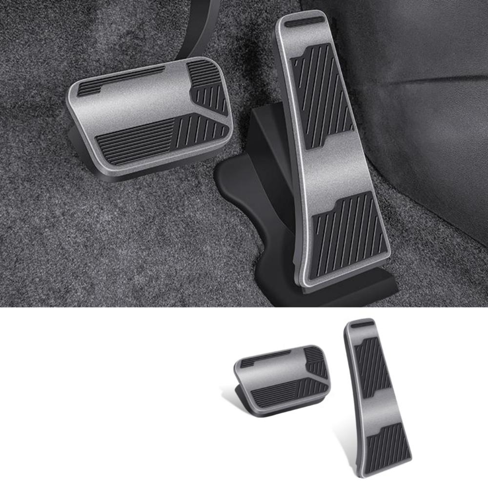For BYD Song L 2023 2024 Car Accelerator Pedal Anti-skid Pad Gas Brake Panel Cover Aluminium Alloy Modification Auto Accessories