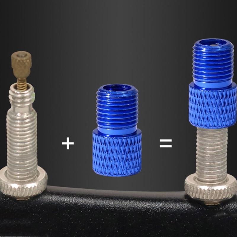 Quickly Connect Air Valves Adapters Durability Plastic Air Nozzle Connector Suitable for Car Bikes Motorcycles
