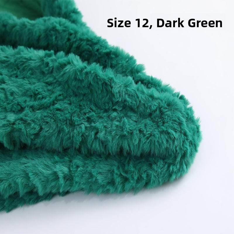 Thickened Rabbit Fur Brushed Cotton Doll DIY Fabric Rose Patterned Fur Collar Clothing Material Home Decor Sponge Pad Fabric