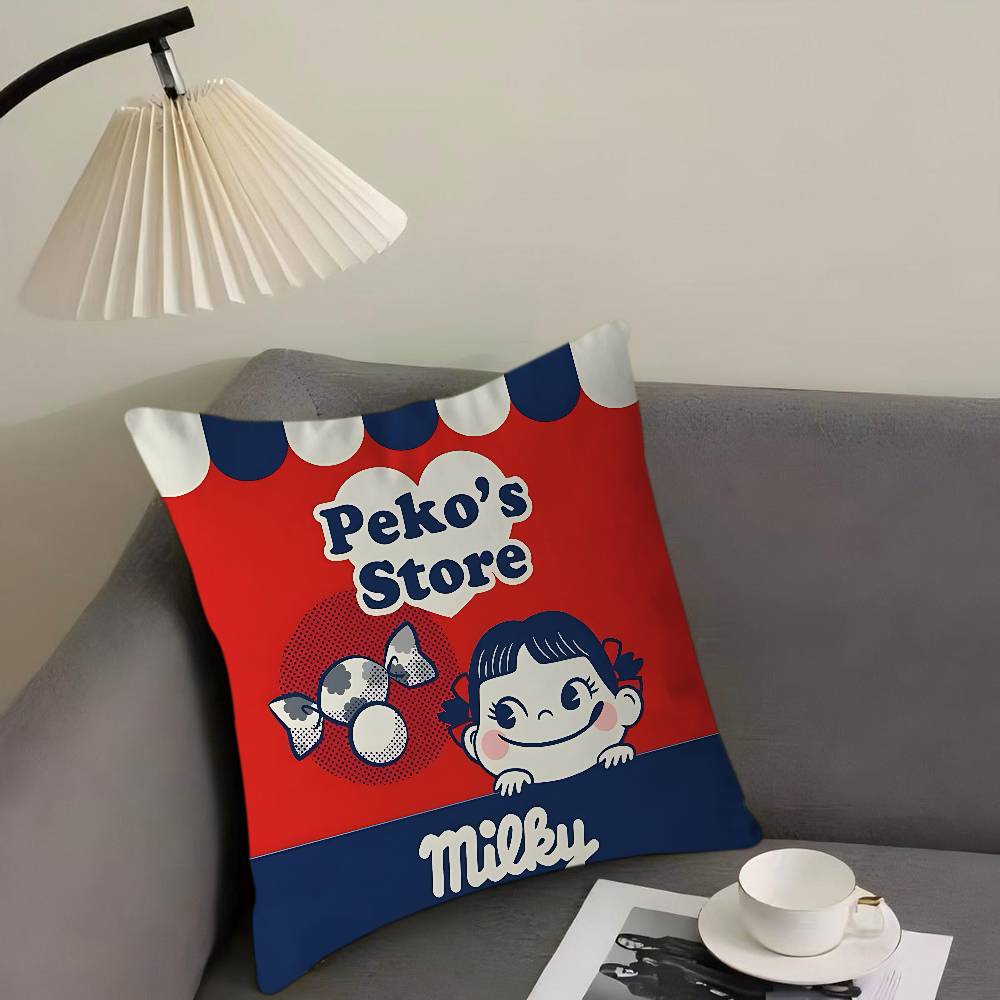 

Cartoon CUTE M-Milky P-Peko-chan Pillow Gift Home Office Decoration Pillow Bedroom Sofa Car Cushion CoverPillow Case 12x12Inch