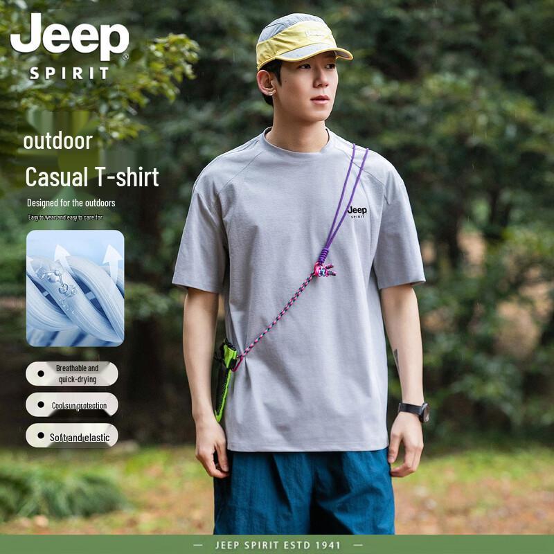 JEEP SPIRIT Men s Mesh Quick-Dry T-Shirt M