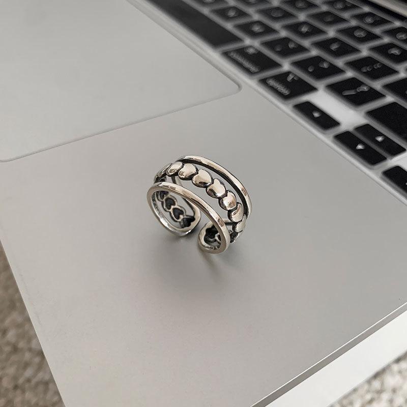 

Silver S925 Unique Adjustable Ring For Women With Chic Design Ideal For Giving Gift J973