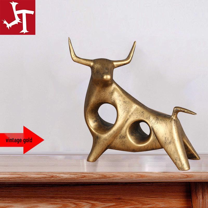 Lucky Deer Resin Storage Ornament for Keys & Remotes - Elegant Nordic Design
