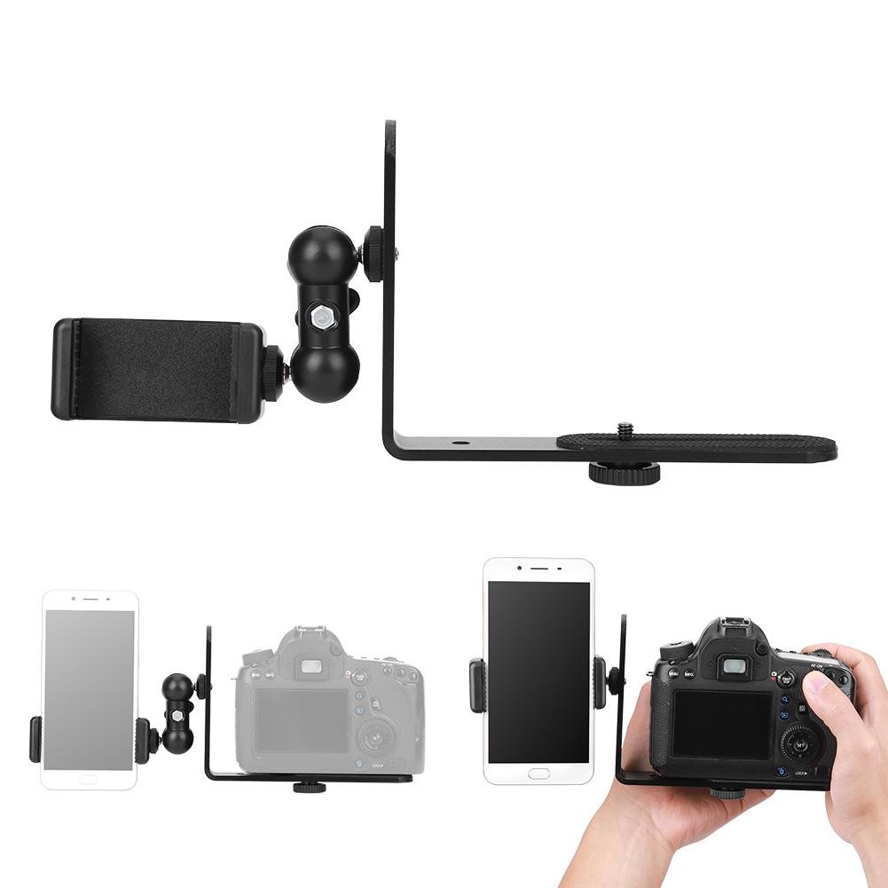 SLR Spiegellose Kamera Befestigungshalterung Handyhalterung Installierbares Handy LED-Licht