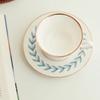 Ins Style Ceramics Mug Retro Golden Trim British Afternoon Teacup Bone China Cup Coffee Cup with Saucer Breakfast Dessert Cup