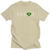 Custom Cool Jamaican Heartbeat Jamaica Flag T Shirt Men Short Sleeves Pure Cotton Tshirt Casual Tee Tops Streetwear Tshirts