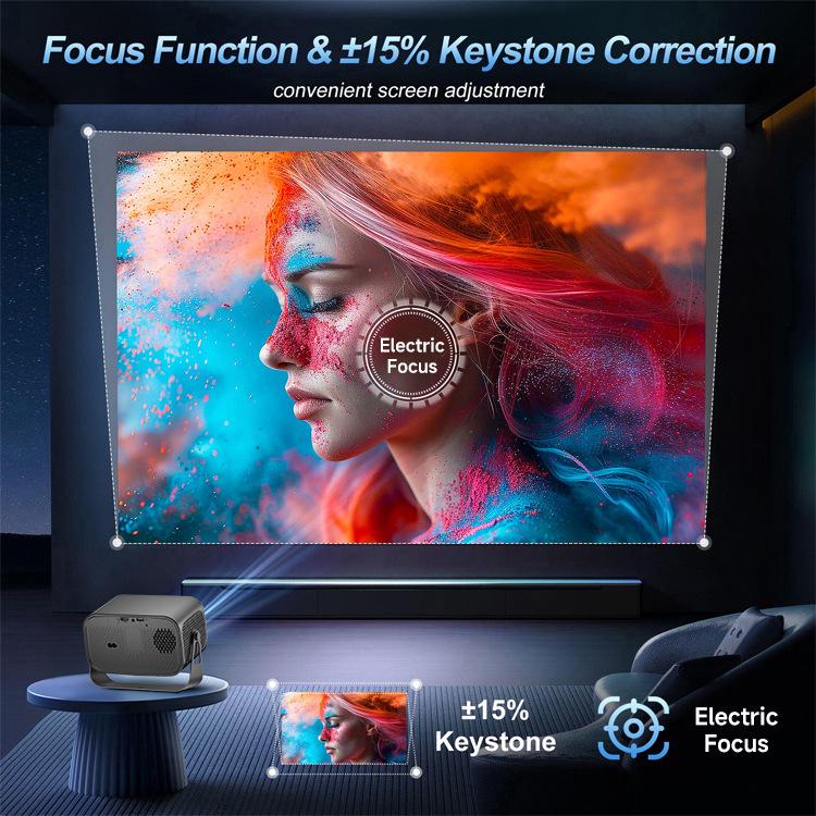 A10 Ultra HD International Projector for Bedroom, Office, or Dormitory.