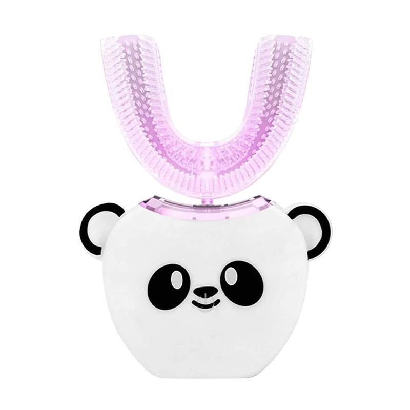 Детская U-образная электрическая зубная щетка Детская насадка для чистки полости рта Звуковая автоматическая чистка зубов белый