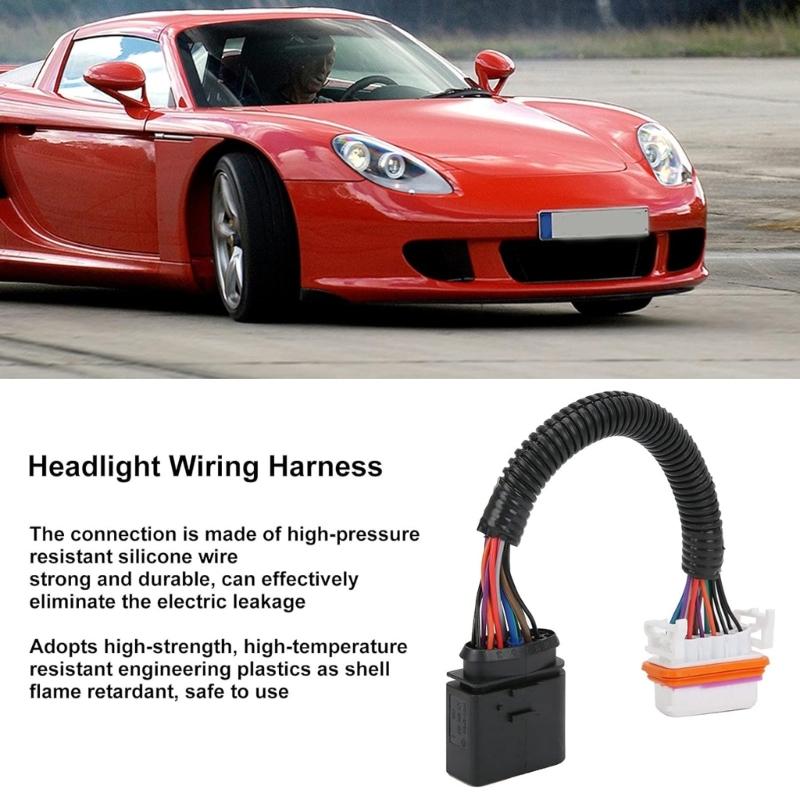 Headlight Wiring Harness Replacement Lamp Xenon Front Connector Spare Part for 4.5L 2003-2006 955-631-239-11 95563123911