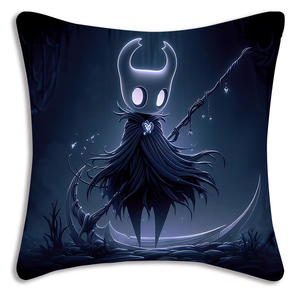 For Hollow k-knight the knights Pillow Covers Cartoon Sofa Decorative Home Double-sided Printing Short Plush Cute Cushion Cover