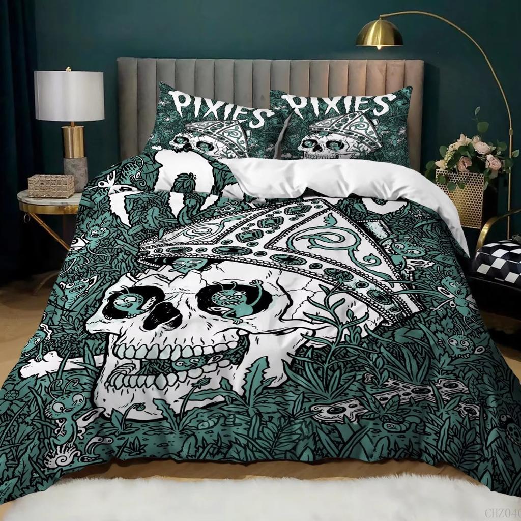 Skull Down Comforter Set Bedding Set 3-piece Duvet Cover Set