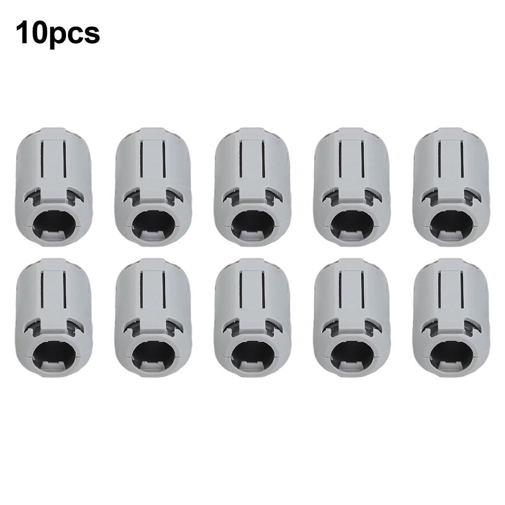 Ferrite Ring Core Clips 10 Pack for USB Mouse & Headphone Cables Minimizing Electromagnetic Interference Effectively