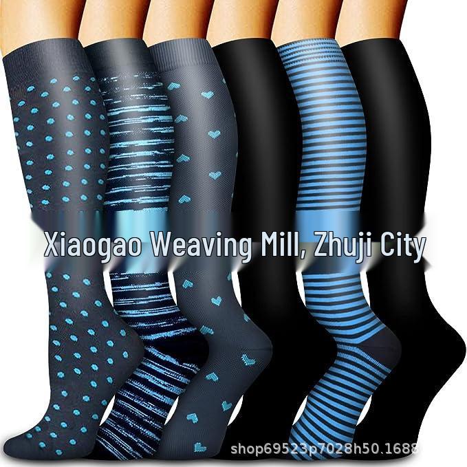 Unisex Long Compression Socks for Cycling, Running, and Marathon
