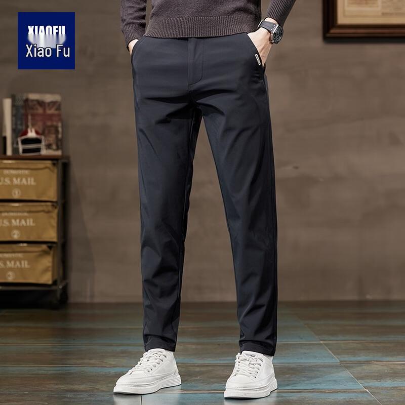 Men s High-Elastic Straight Fit Casual Pants 30