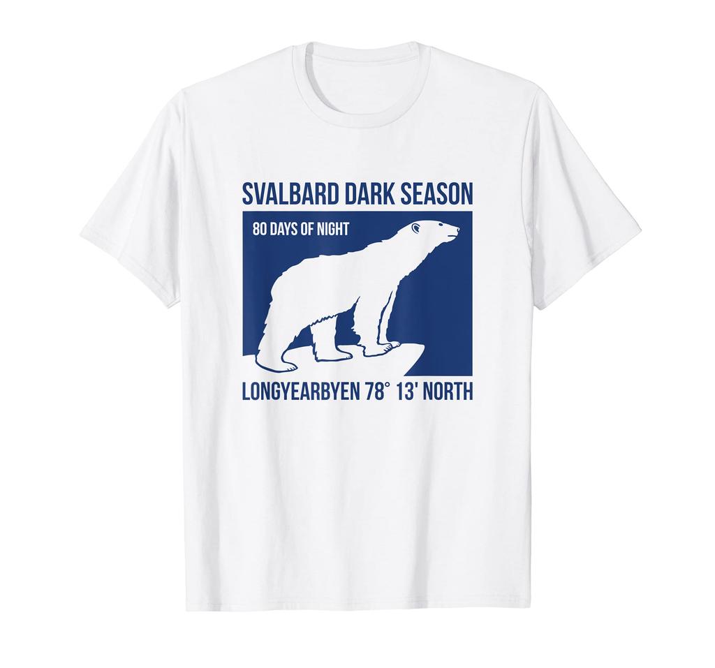 Svalbard Dark Season Polar Bears | Longyearbyen Norway Bear T-Shirt