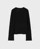 Noirer For Woman Feathery Open Cardigan (Black)