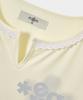 Yujen Lace Neck Semi-Crop Short Sleeve T-Shirt_Cream Butter