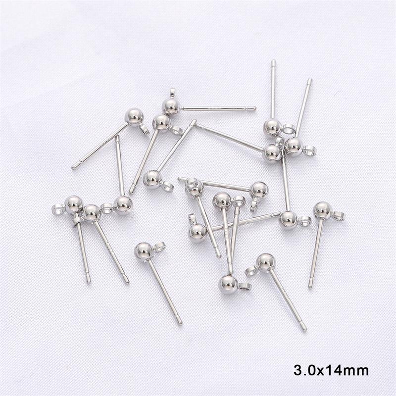1Pair Copper Ball Belt Sling Needle For DIY Necklace Bracelet Jewelry Making Accessories Handmade Supplies