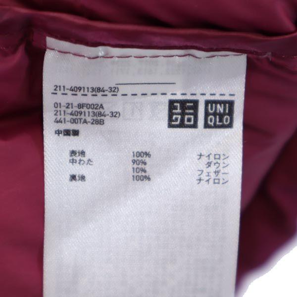 UNIQLO seamless Down jacket L Purple hood Women Used