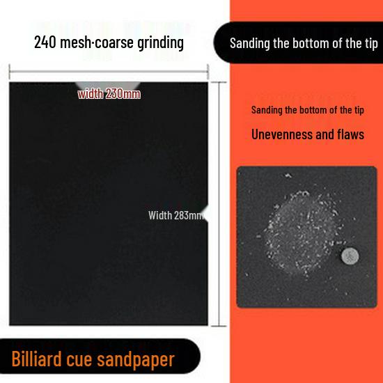 Billiard Cue Tip Repair Sandpaper with Copper Ferrule