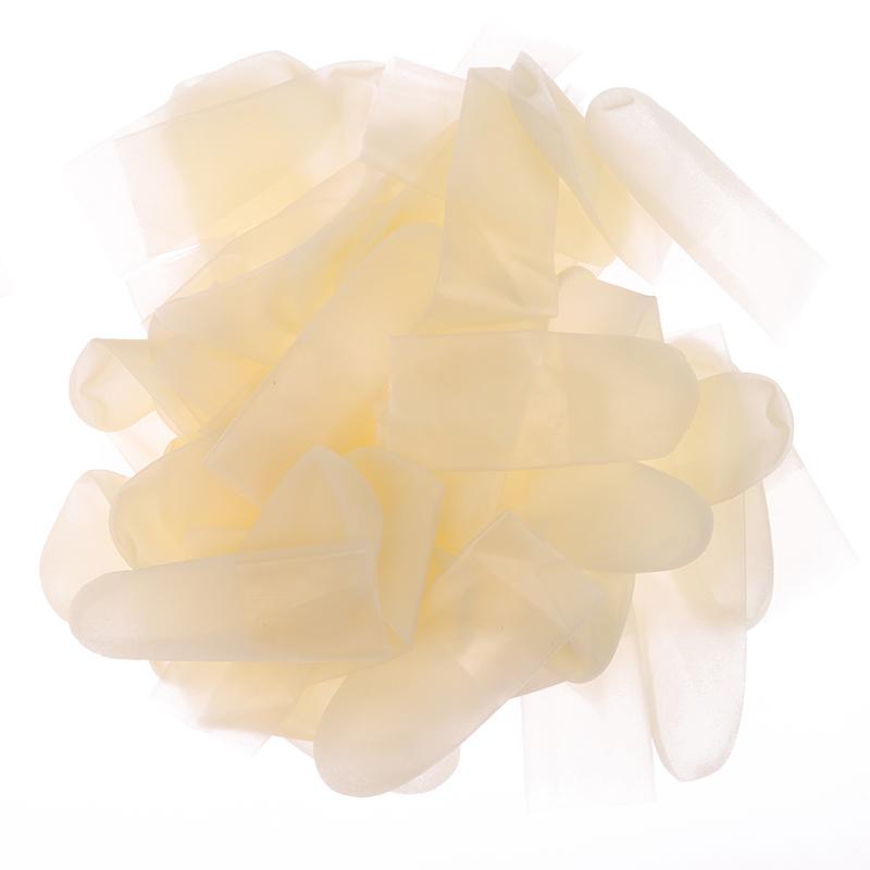 100 Stück Gummi Rutschfest Antistatisch Fingerlinge Einweg Latex Fingerschutz Fingerspitzenschutz Handschuhe Nail Art Werkzeug