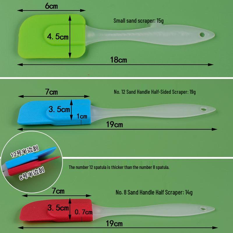 In-Stock High-Temperature Resistant Soft Silicone Spatula for Cake and Baking.