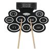 Electronic Drum Pad Set Roll Up Foldable Kit with 2 Speakers Battery 100‑240V DM10US Plug