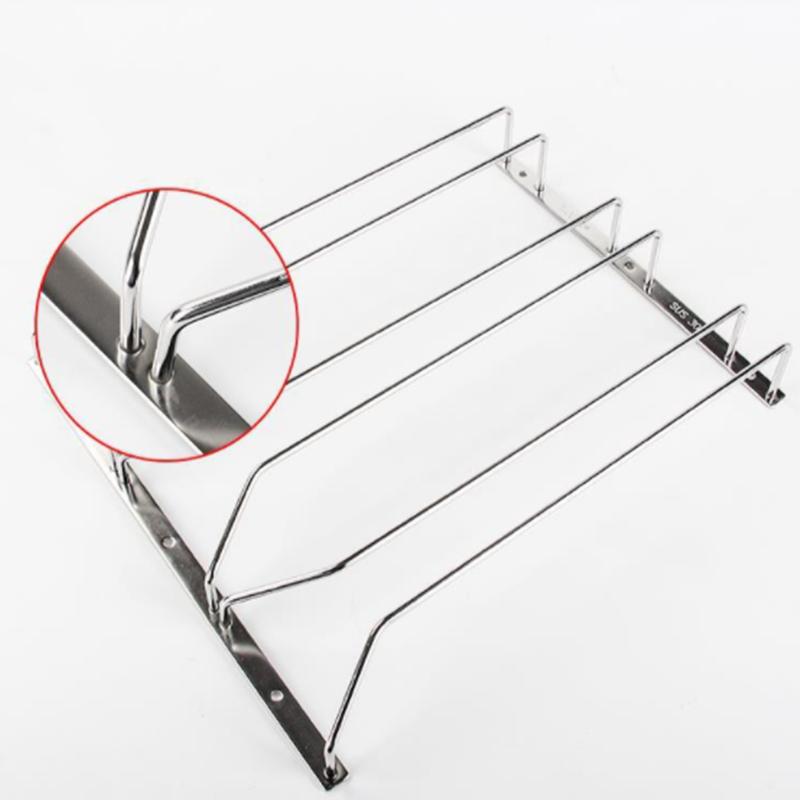 Neuer Rotweinglas Kelch Hänger Rack Überkopf Stielgläser Hausbar Pub Halter Edelstahl Regal Organizer Geschirrständer