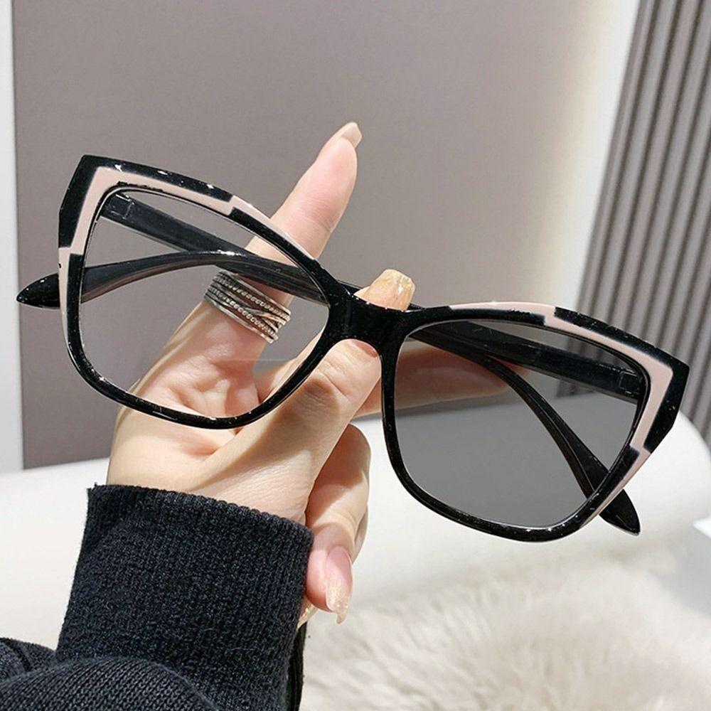 Women Photochromic Eyeglasses Anti-Blue Light Glasses Optical Spectacle Brand Designer Glasses Fashion Square Vintage Eyewear