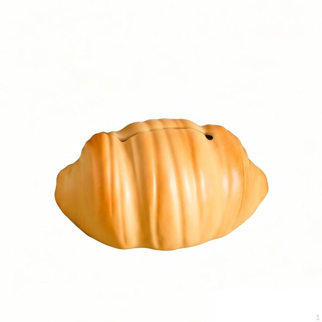 Flaky Pastry Tissue Box Luxury Feel Ceramic Bread Shaped Holder Matte Glaze Finish Novelty
