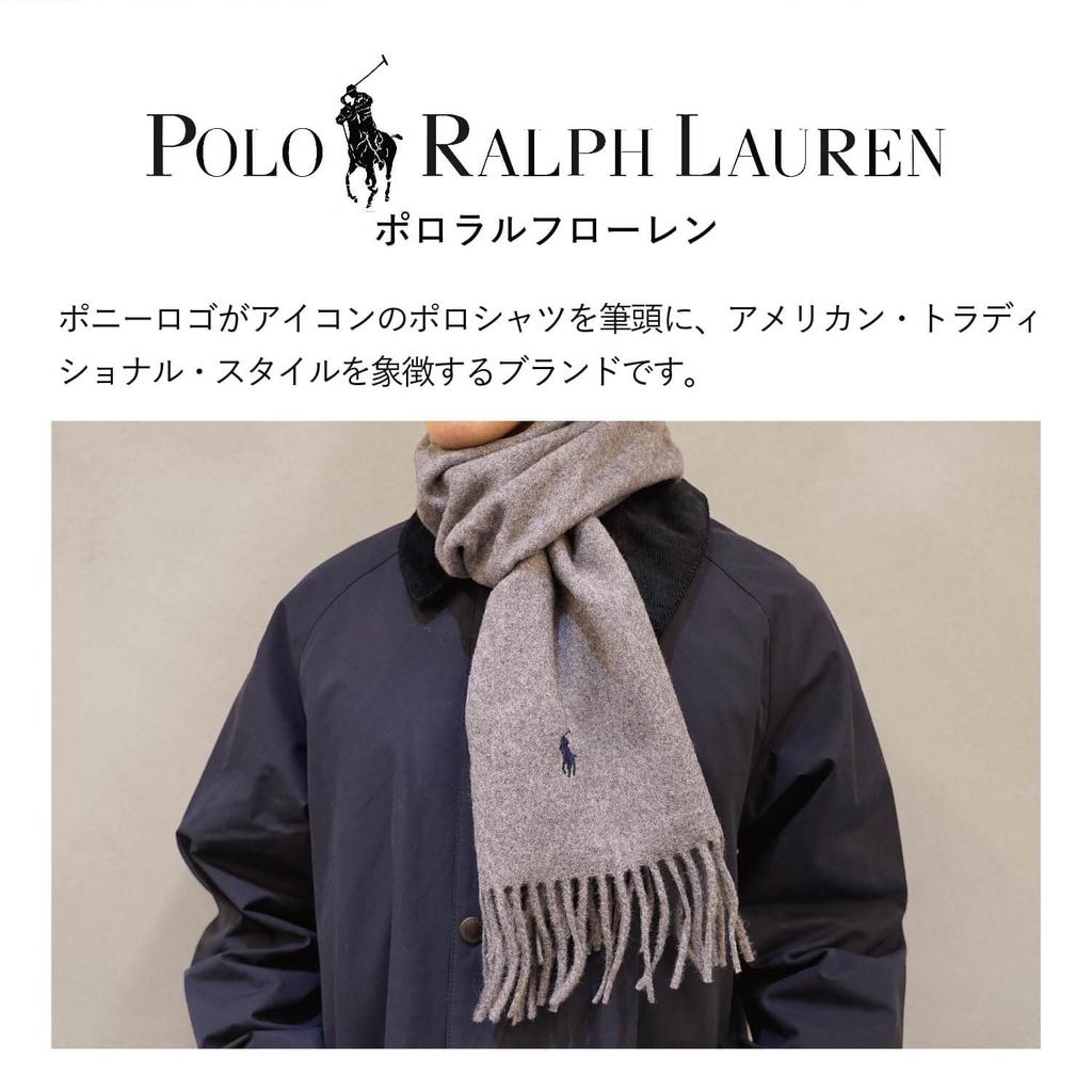POLO RALPH LAUREN Recycled Wool Muffler One Size Fits and (PC0476) Navy, All, Men's Women's [Used]