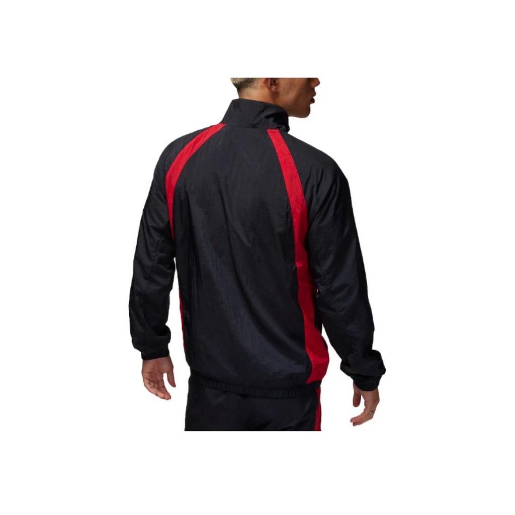 Jordan Slim Fit Spliced Stand Collar Zip Jacket Men Jackets Black DX9368-013