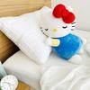 MORIPiLO Morishita Body Hello for Children and Adults Bag Fluffy Plush Character 4620757 Pillow, Kitty, Blue, (Gift Included), Approx. 45cm, Cushion,