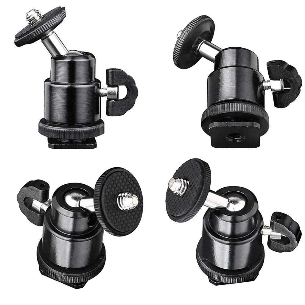 1/4" Phone Clip Holder Hot Shoe Phone Holder Mount For DSLR Camera With 1/4"-20 Thread Cell Phone Bracket