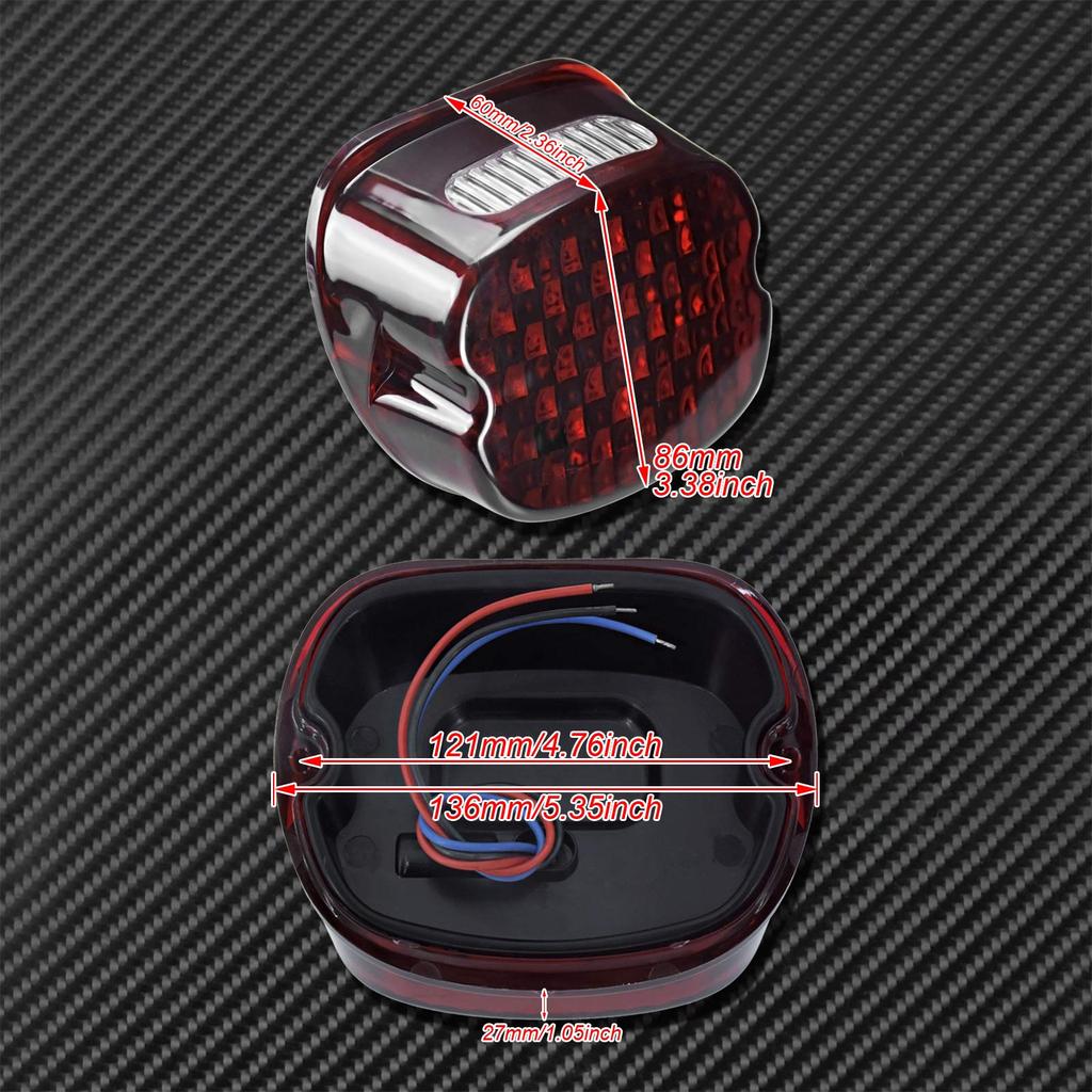 HDBUBALUS Motocykl Motocykl LED Běžící Zadní Světlo Brzdové Světlo Osvětlení SPZ pro Harley Touring Dyna Road King XL 833 1200